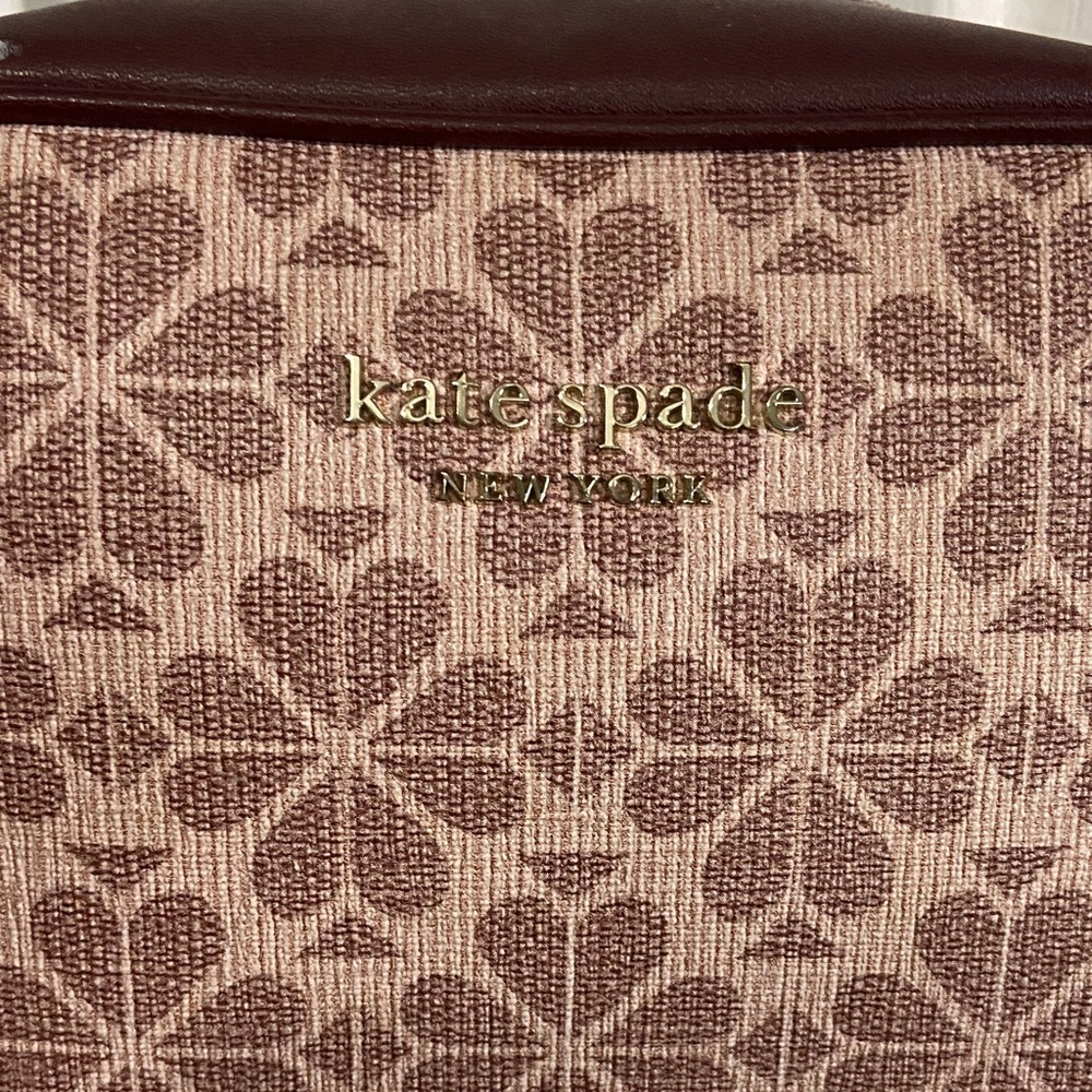 Kate Spade Burgundy and Tan Crossbody Bag - Picture 3 of 9